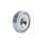 Magnete Permanente Neodimio Disco Foro Svasato Passante d.3 Forza  kg.7,5 mm.16x3,5h | Italfit Magneti